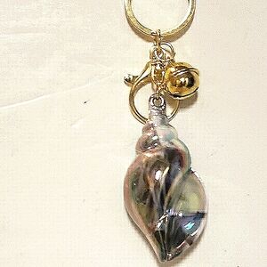 Acrylic Seashell Keychains/Purse Charms, NWT